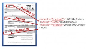 Indexing from barcodes in medical records