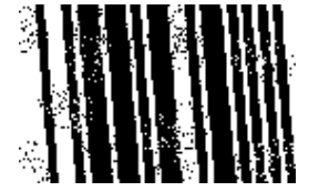 Clean barcodes with white speckles in the bars with ImageRamp